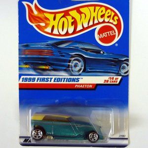 Hot Wheels Phaeton #916 First Editions 14 of 26 Green Die-Cast Car 1999